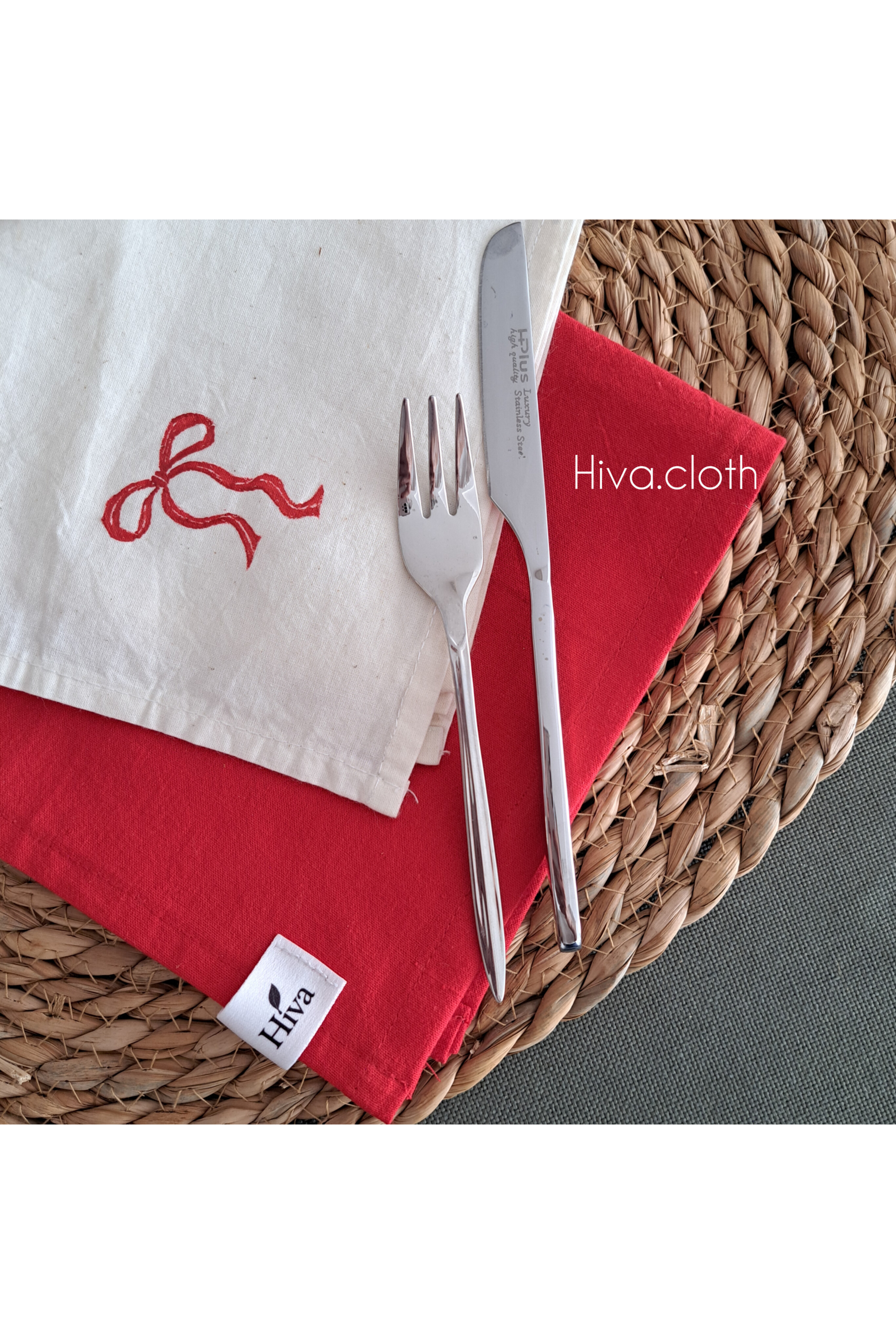 ست دو عددی دستمال آشپزخانه و غذاخوری لنین هیوا