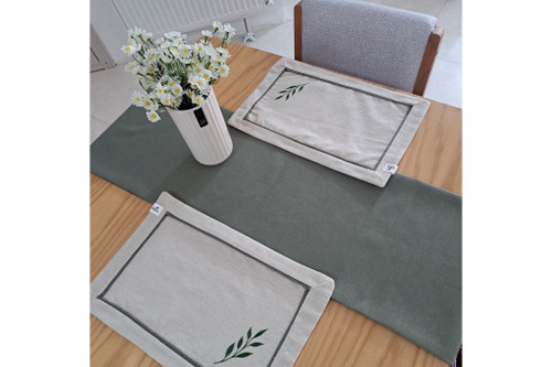 ست دو نفر رانر و زیر بشقابی هیوا